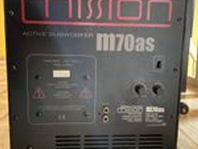 mission subwoofer m70as