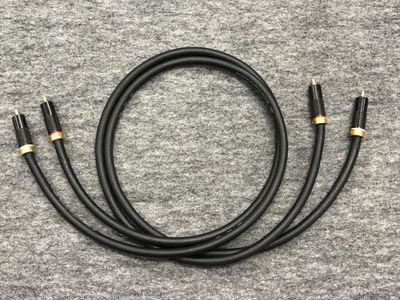 ◎E9 ortofon/オルトフォン 8-Nines Super Pure Copper Twin Core Audio Cable 1.0m  オーディオケーブル ペア/ケーブル 音響用 動作OK 音響用ケーブル