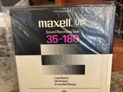 Maxell UD XL 35-180B Sound Recording Reel Tape 1/4 x 3600 with Box - Pair
