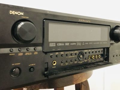  Denon AVR-3806 7.1 Channel Home Theater A/V Surround Receiver-Black  : Electronics