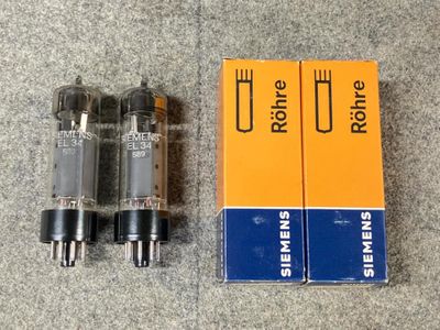 Used Siemens EL34 6CA7 Vacuum tubes for Sale | HifiShark.com