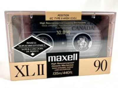 Maxell Consumer Tape - Xlii-90 'single' High Bias Audio Cassette - Cassette  – Antone's Record Shop