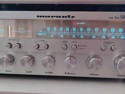 MARANTZ 1550 STEREO RECEIVER WORKS PERFECT SERVICED FULLY RECAPPED A+  CONDITION